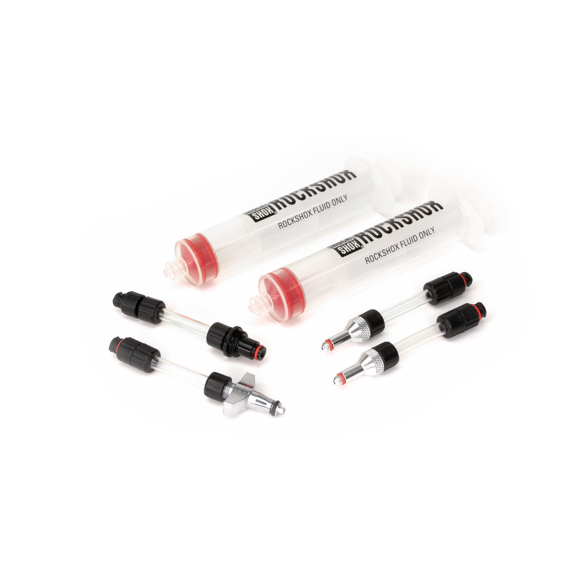 Rockshox Rockshox Universal Bleed Kit (Includes 2 Syringes, 2 Standard Fittings, Charger Fitting, And Reverb Bleeding Edge Fitting)