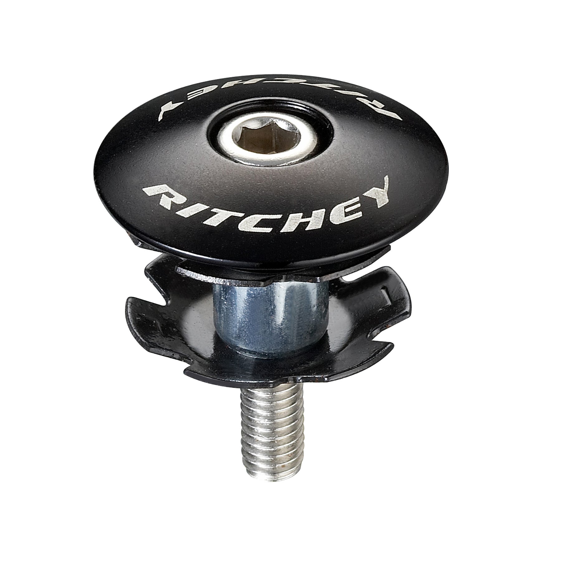 Ritchey WCS Alloy Headset Starnut & Cap Black Alloy 1-1/8"