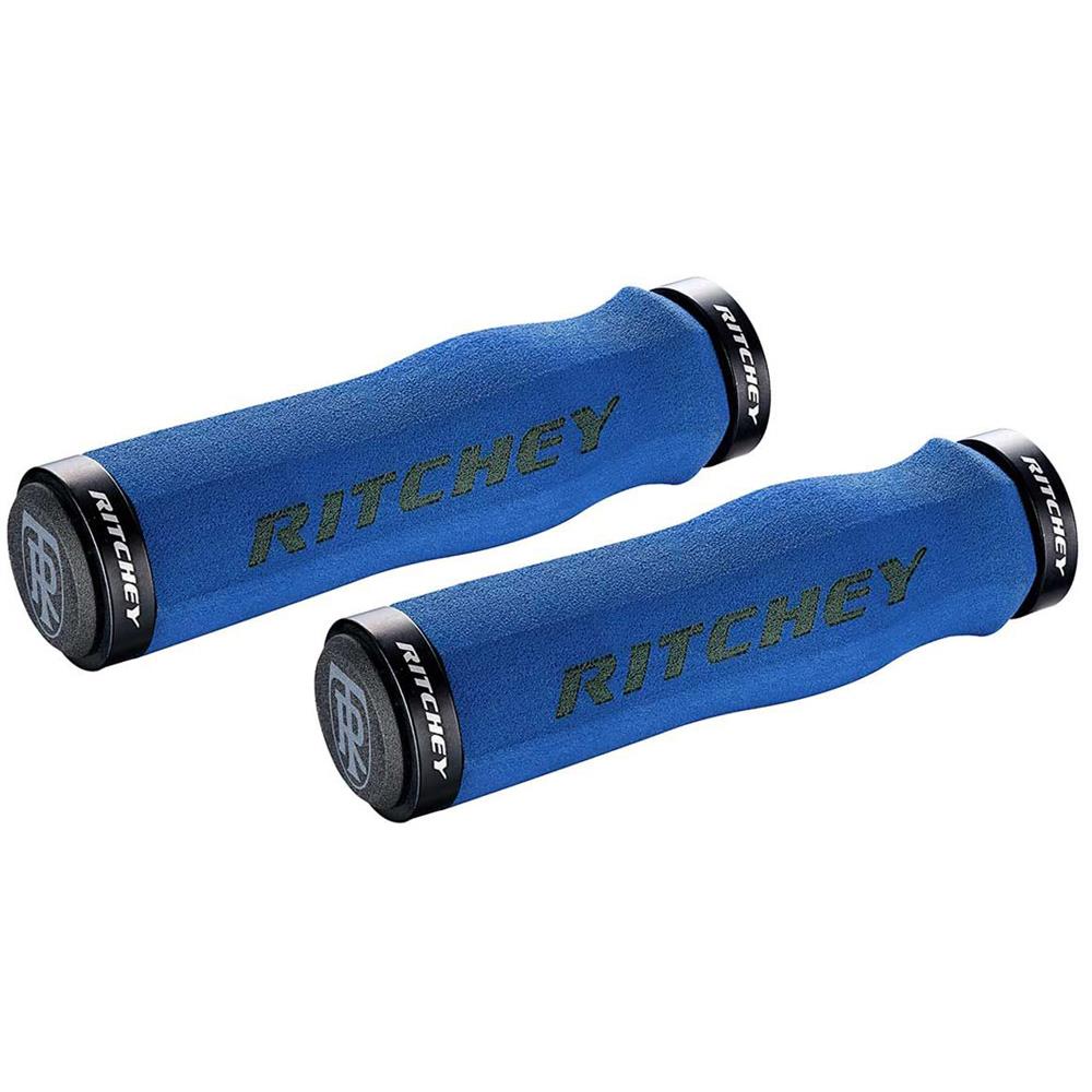 Ritchey WCS Truegrip Neoprene Locking MTB Handlebar Grips Royal Blue 130mm
