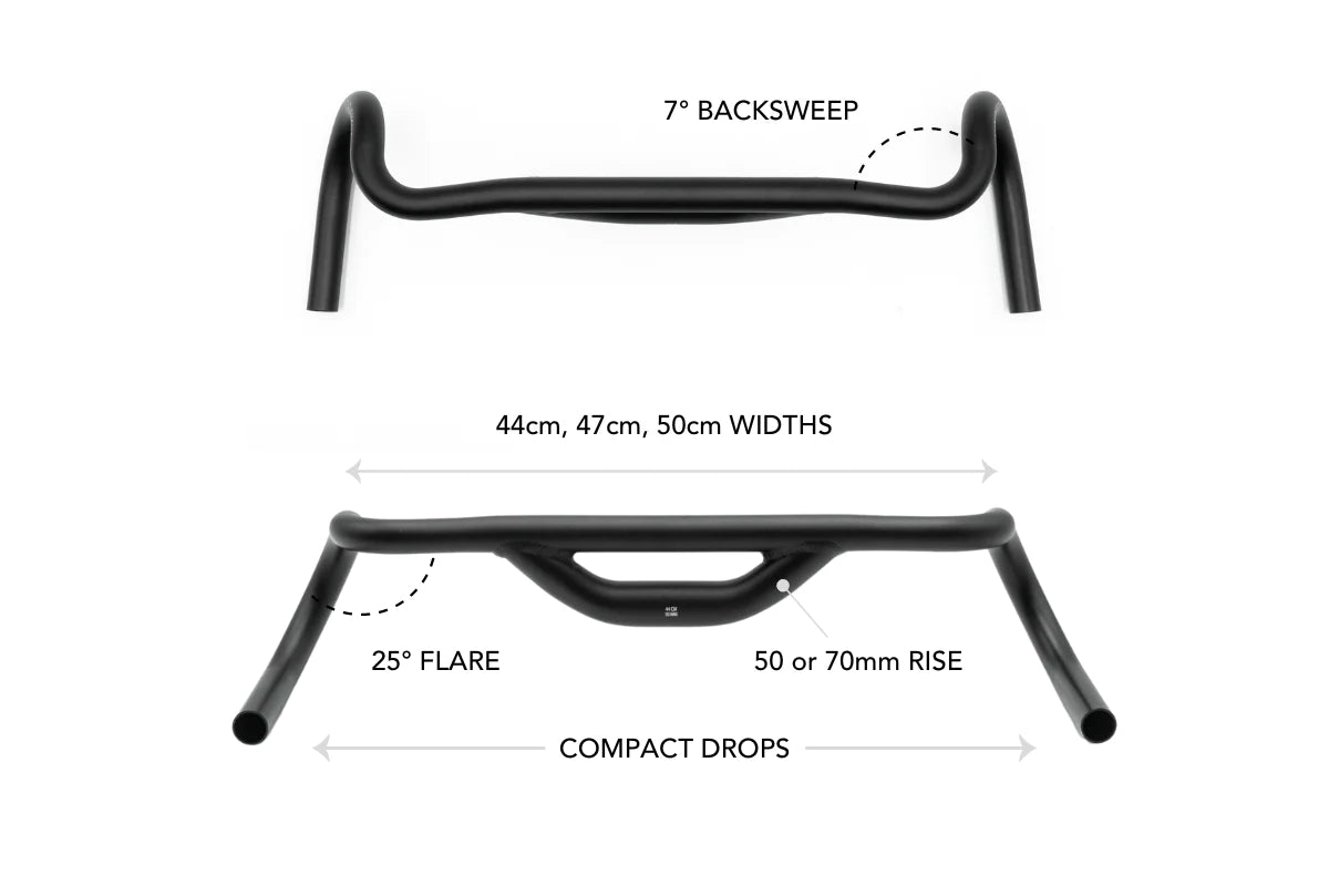 Redshift Sports Top Shelf Handlebar 50mm Rise - 25Deg Flare