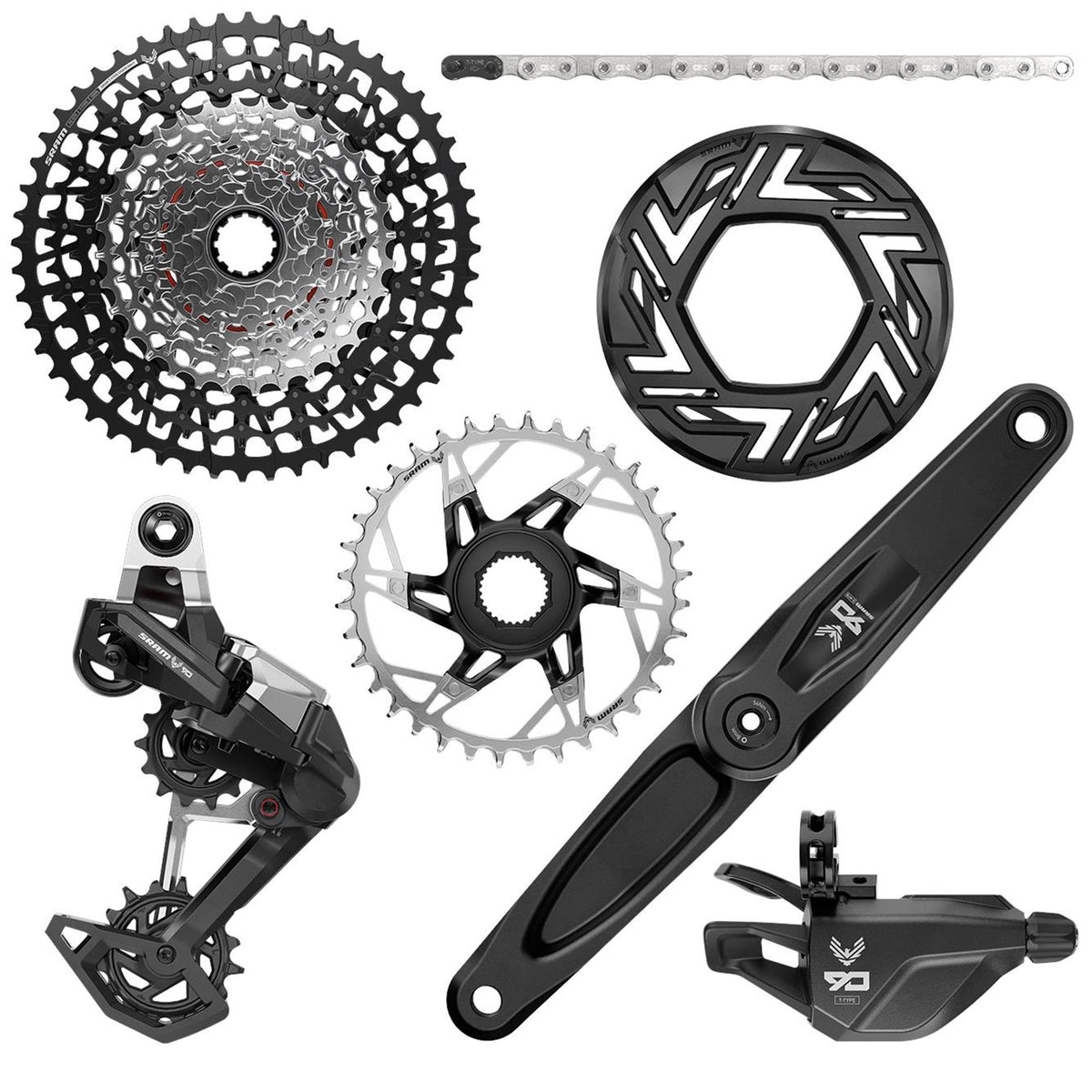 sram eagle 90 dub e mtb groupset bosch cranks 170mm