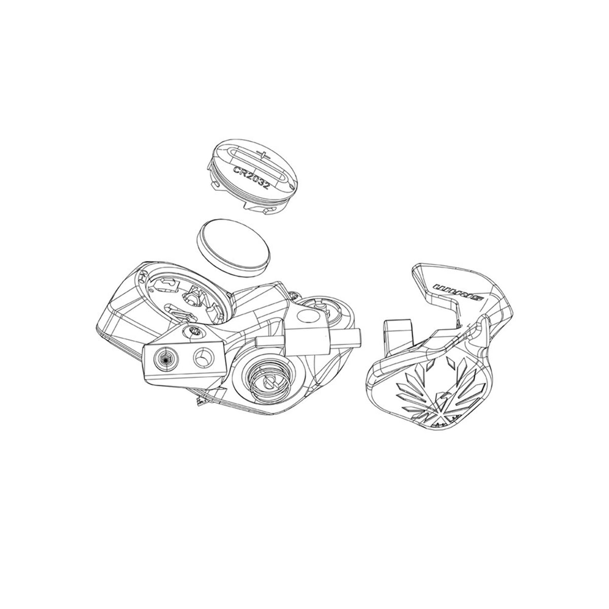 Sram Electronic Controller Pod Axs Battery Door Kit - Coin Slot Version - Including O-Ring - Compatible With Pods D1