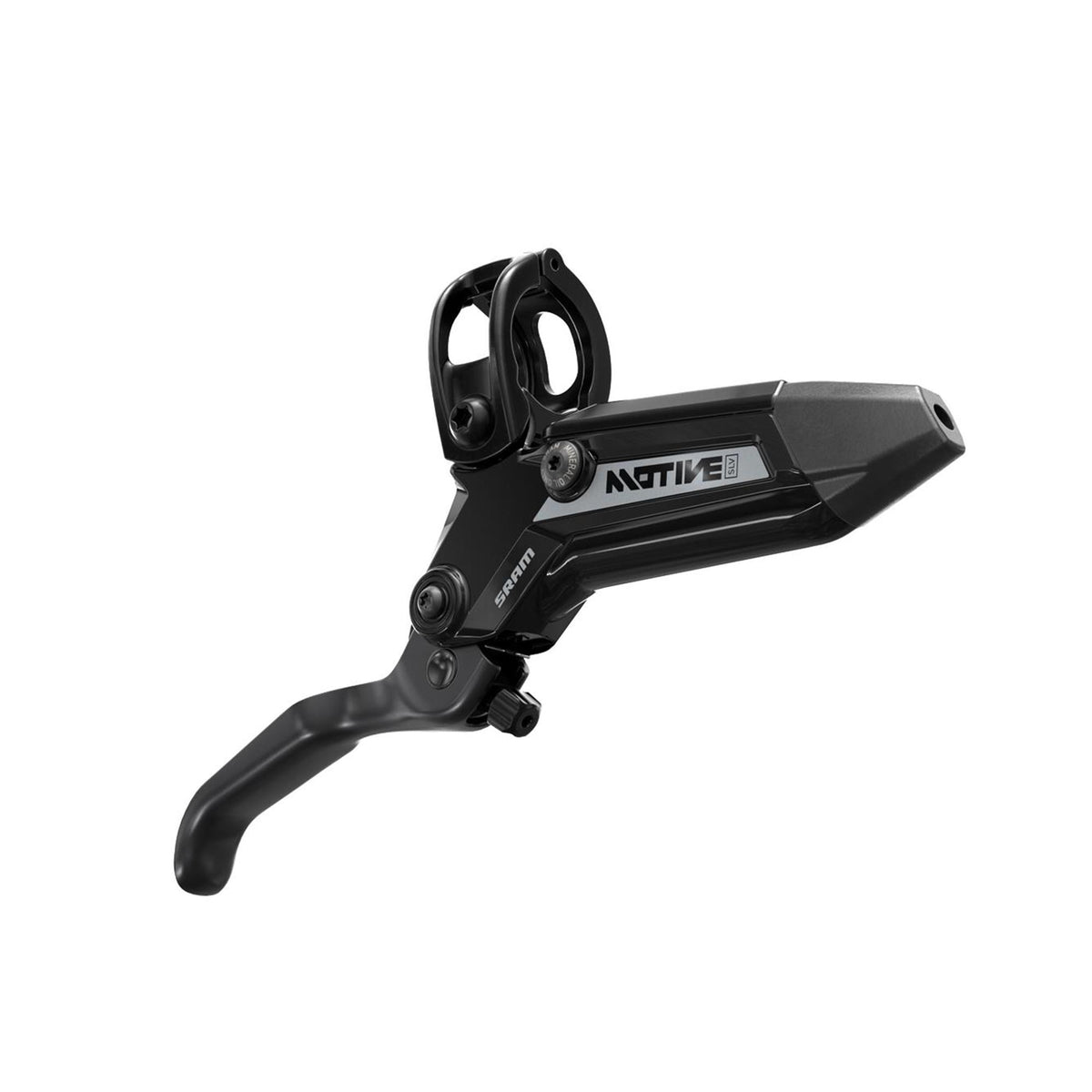 sram motive silver a1 disc brake lever assembly aluminum lever assembled no hose includes barb olive boot Gloss Black