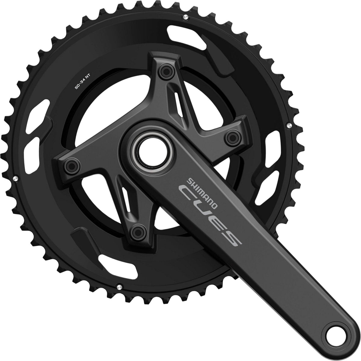 Shimano FC-U6030-2 CUES 2 piece design 9/10 speed chainset Black 50/34T 175mm
