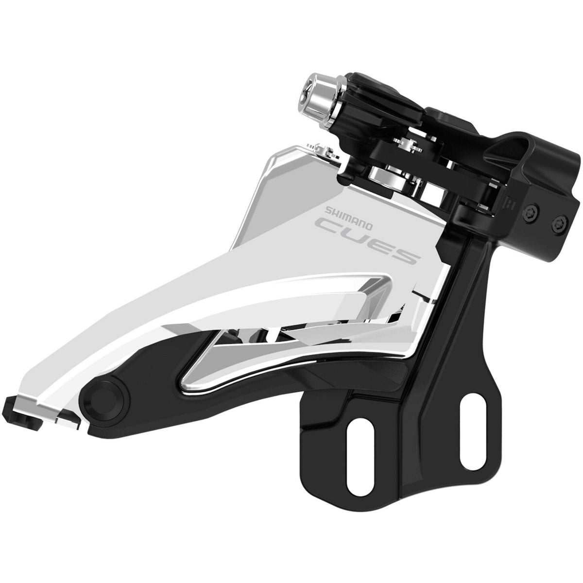 Shimano FD-U4000-E CUES double front derailleur 9/10-speed, E-Type mount, side swing Silver / Black 9/10spd