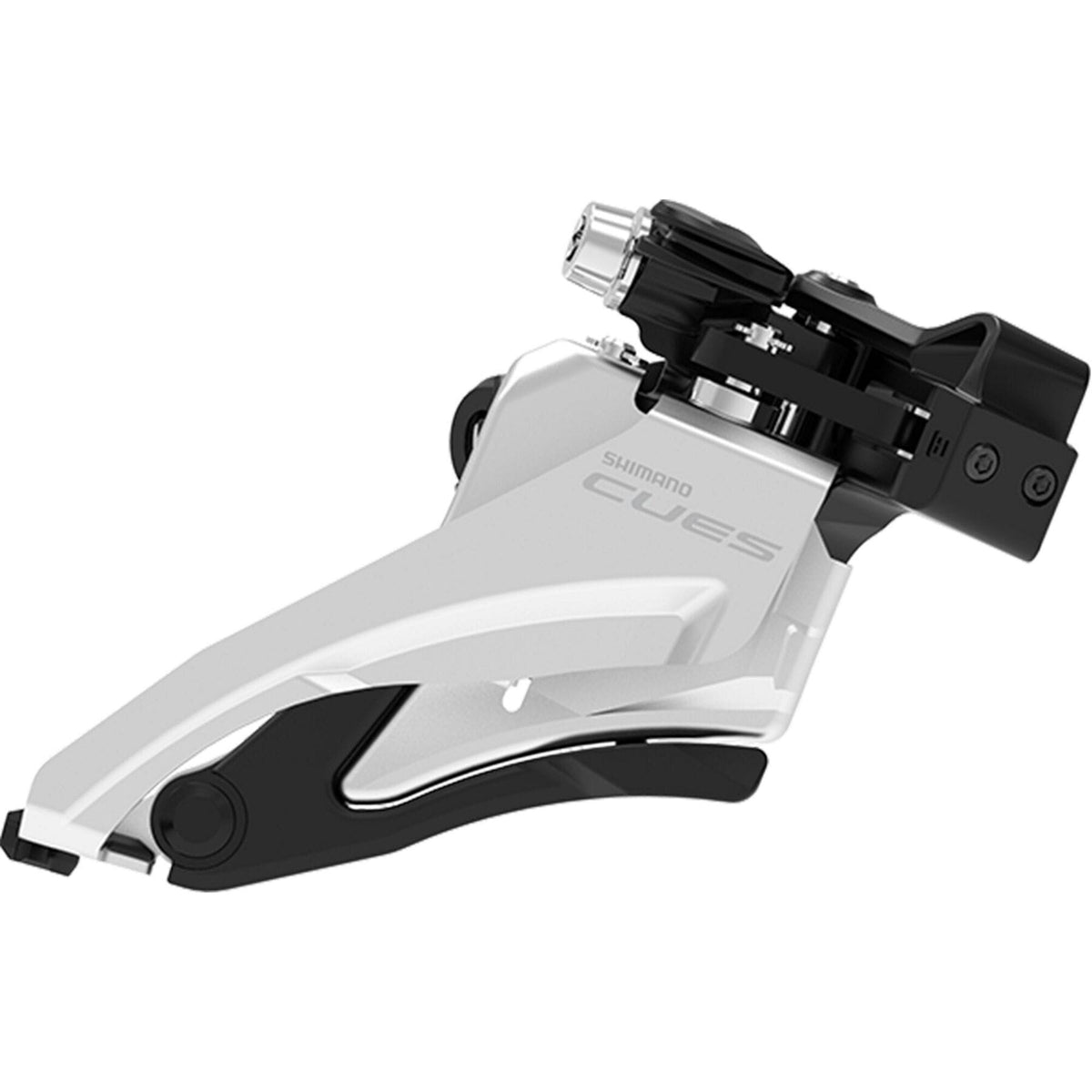 Shimano FD-U4000-M CUES double front derailleur 9/10-speed, mid clamp, side swing Silver / Black 9/10spd
