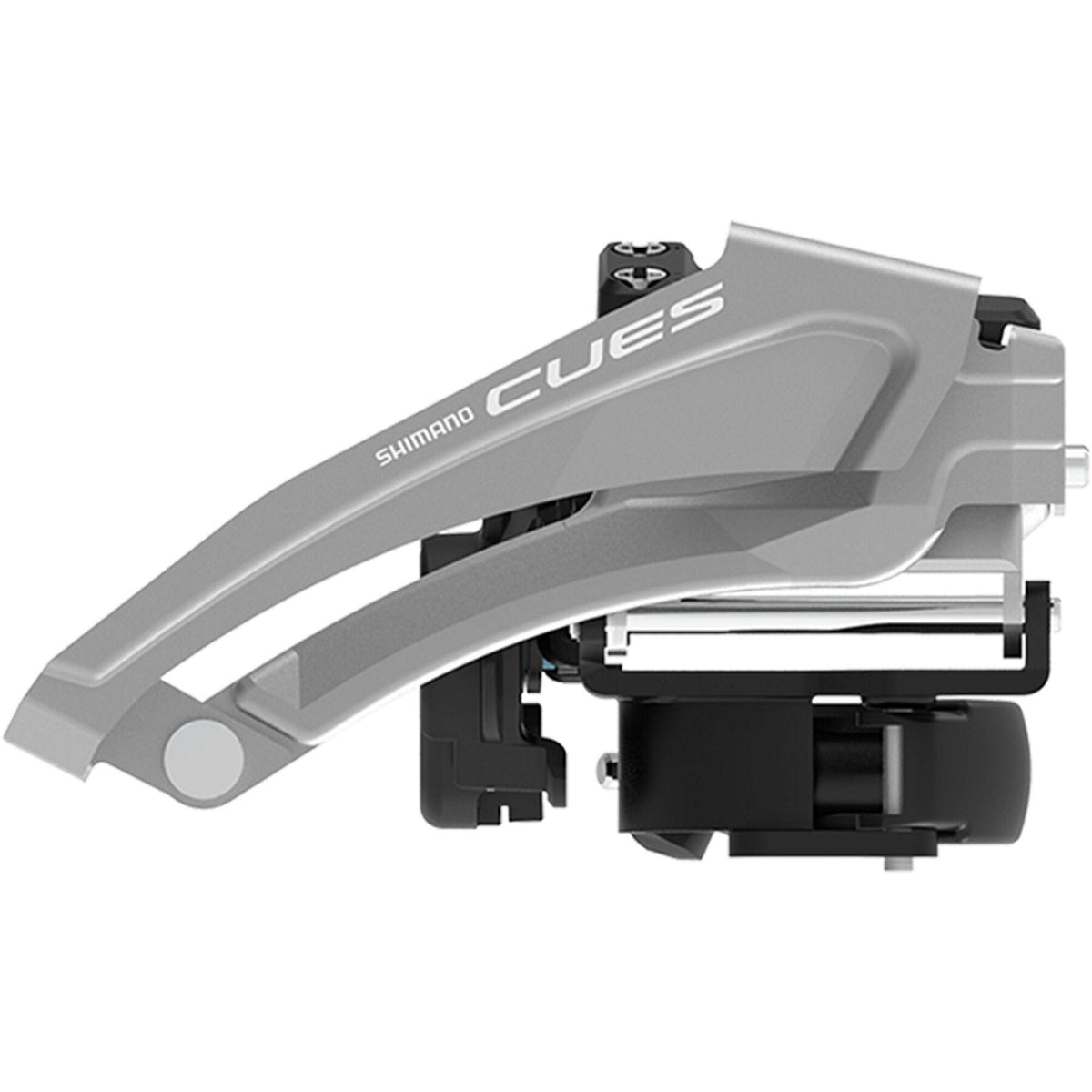 Shimano FD-U4010-L CUES double front derailleur 9-speed, low clamp, top swing Silver / Black 9spd