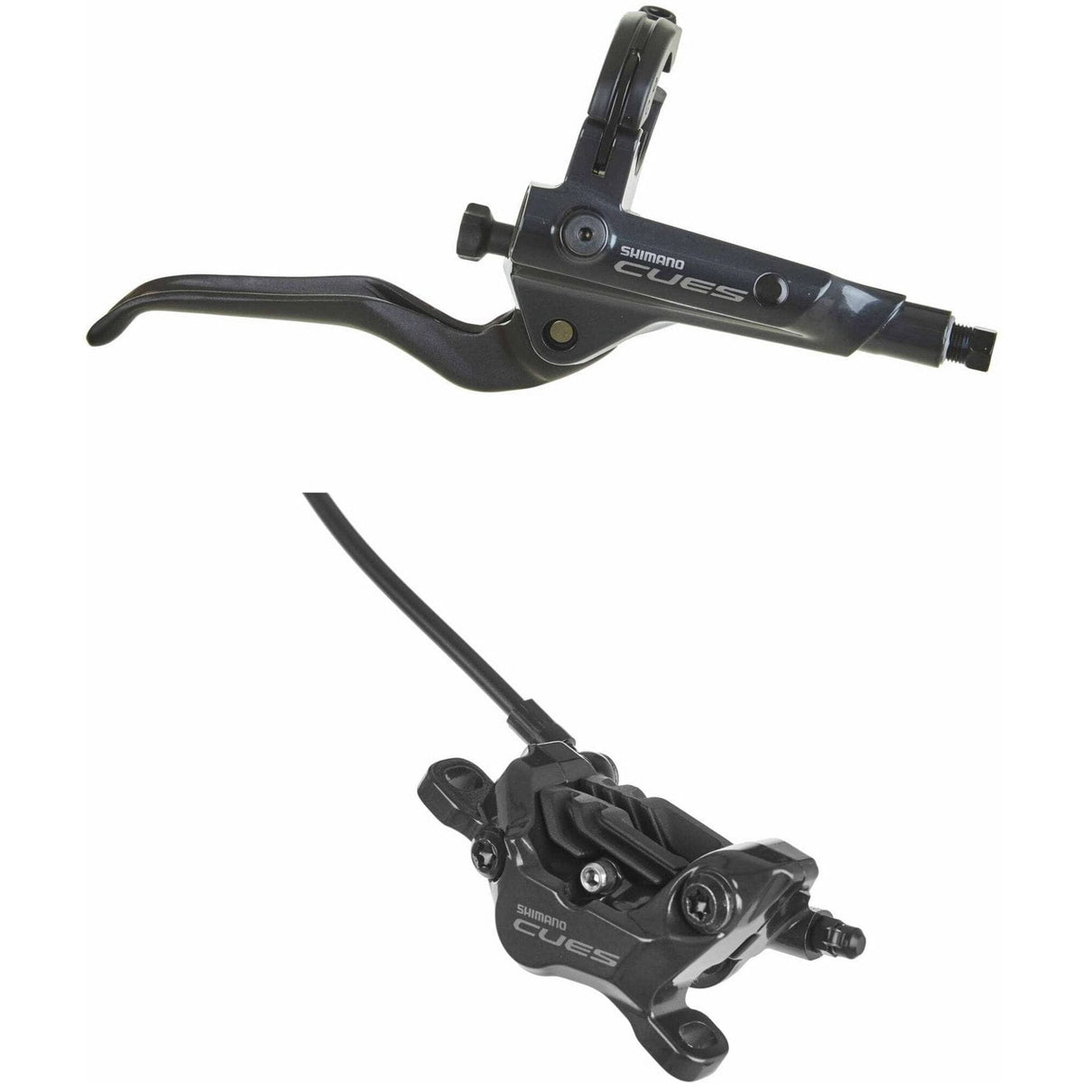 Shimano BR-U8020/BL-U8000 CUES bled brake lever/post mount 4 pot calliper Black Front