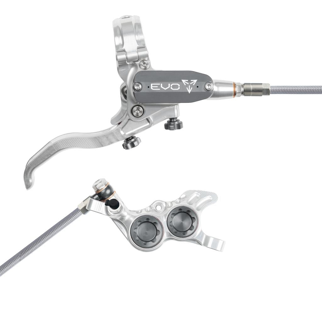 Hope EVO GR4 Braided Disc Brake Silver/Smoke R/H