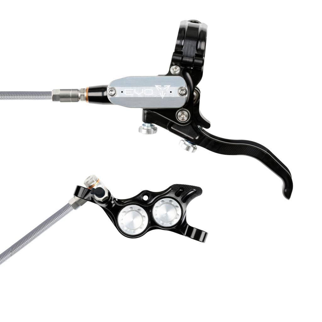 Hope EVO TR4 Braided Disc Brake Black/Silver L/H