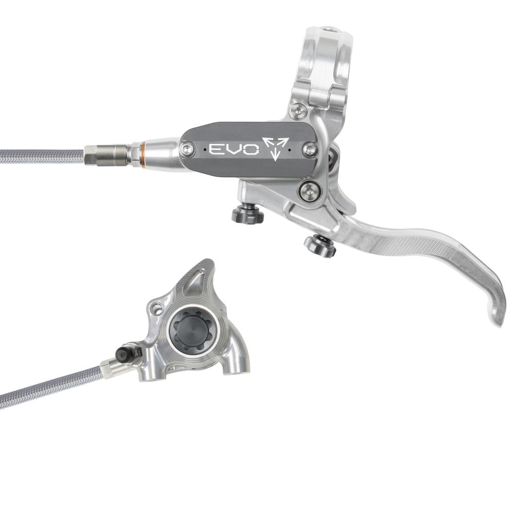 Hope EVO X2 FM Braided Disc Brake Silver/Smoke L/H