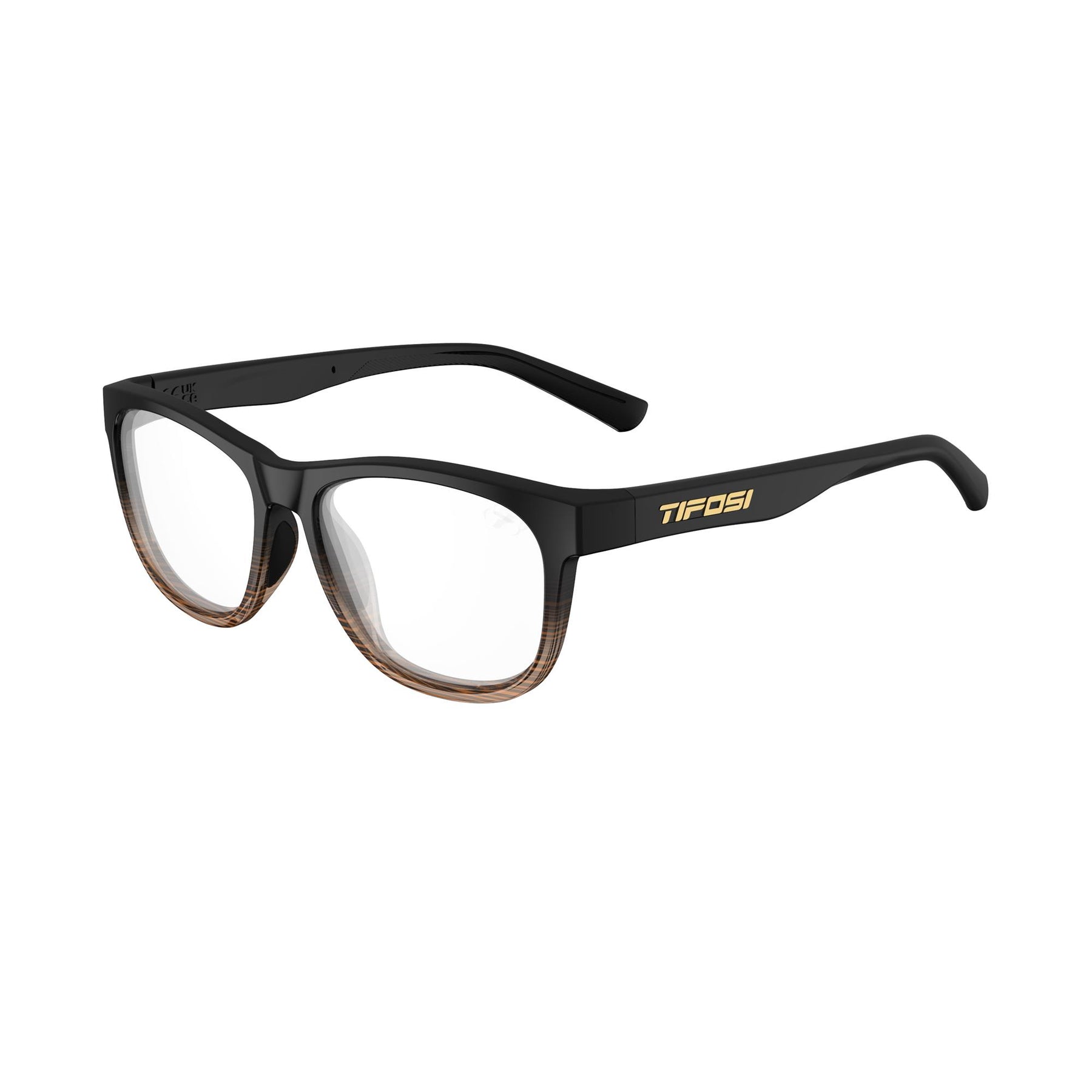 Tifos Swank Clear Reader Glasses Brown +2.5AR