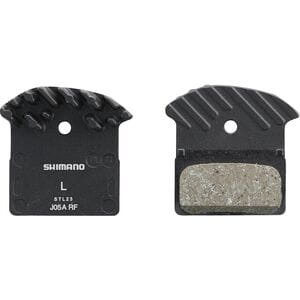Shimano J05A-RF disc pads and spring, alloy back with cooling fins, resin