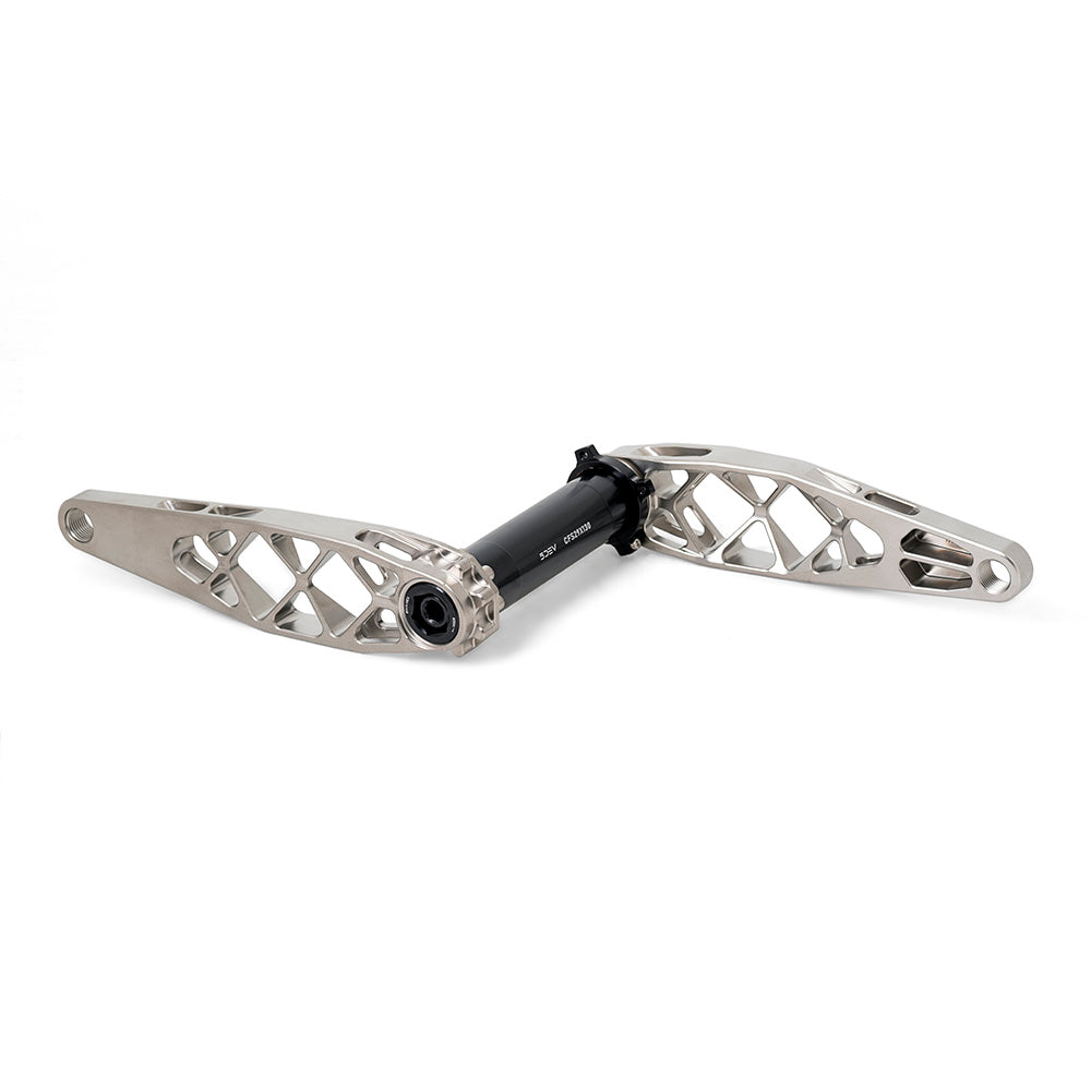 5Dev Titanium Crankset - 30mm Boost Natural 165mm