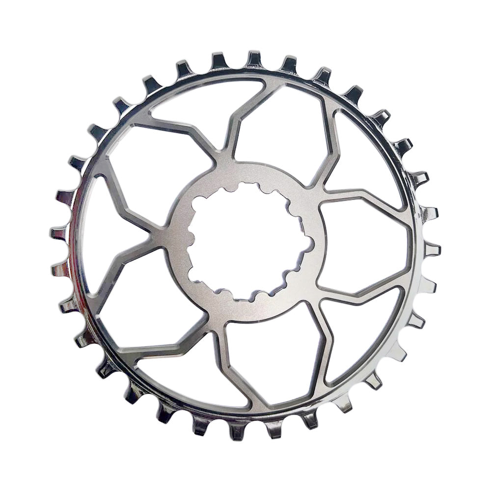 5Dev 3-Bolt Direct Mount Titanium Chainring Titanium 32T