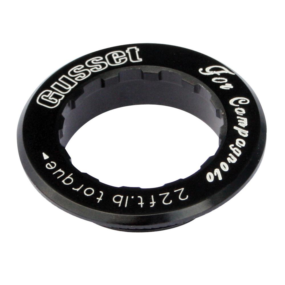 gusset campy ss alloy lockring Black
