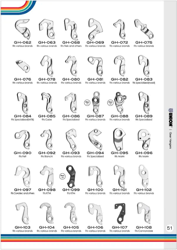 Union Derailleur Hanger (GH-136+)