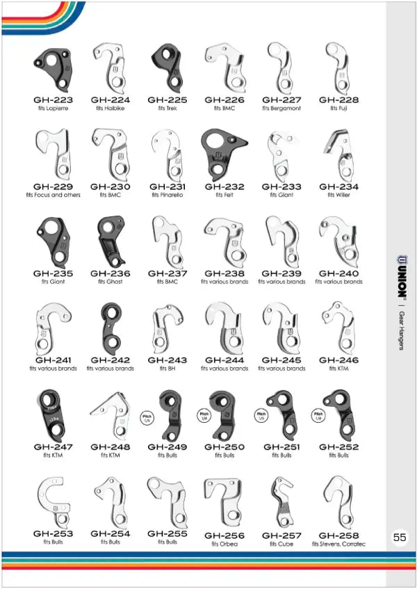 Union Derailleur Hanger (GH-136+)