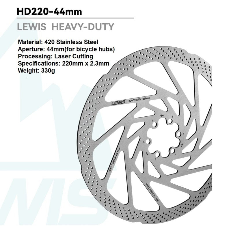 Lewis Heavy Duty 6-Bolt Disc Rotor 2.3mm