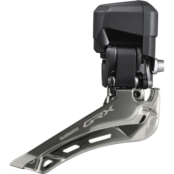 Shimano FD-RX825 GRX Di2 front mech, 12-speed double, braze-on Grey 12-Speed Braze-on
