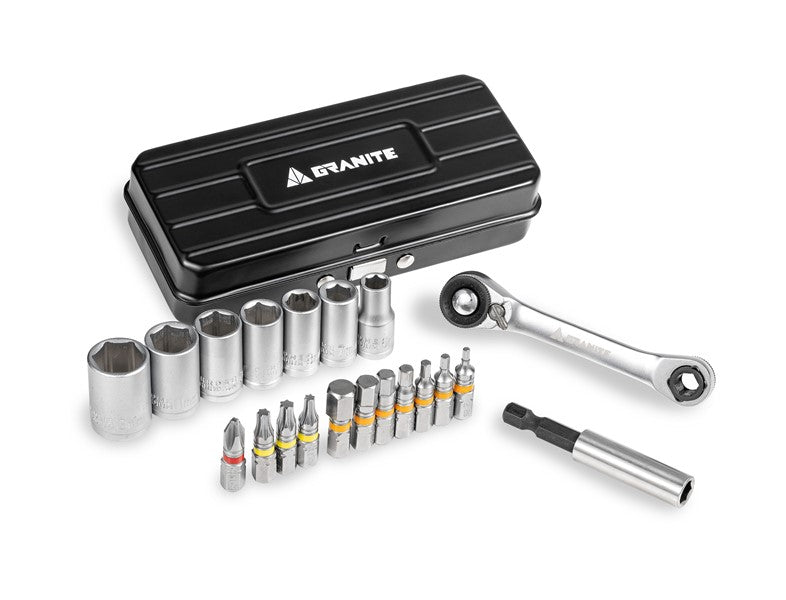 Granite Duet Hex Bits & Socket Ratchet Tool