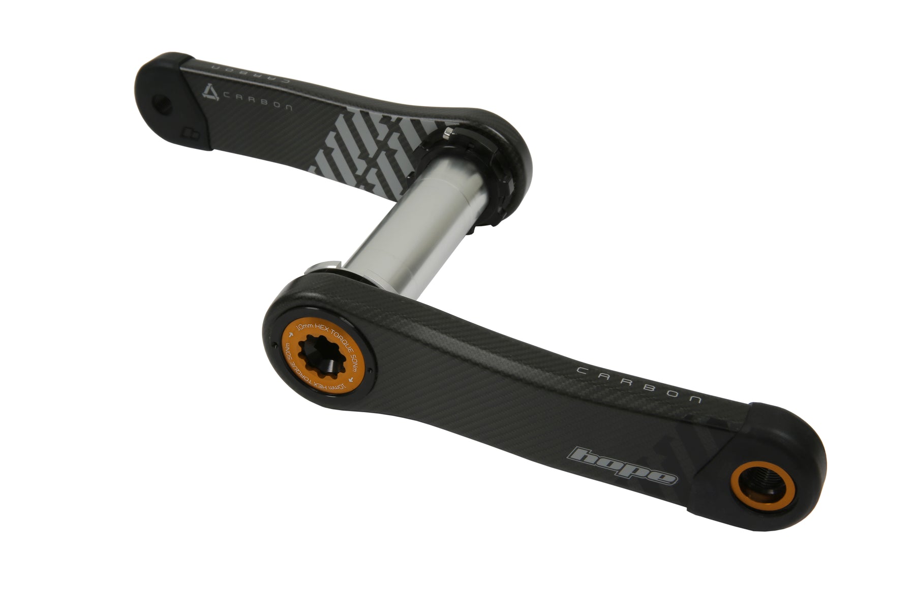 Hope Carbon Crankset Orange 170mm 68/73mm