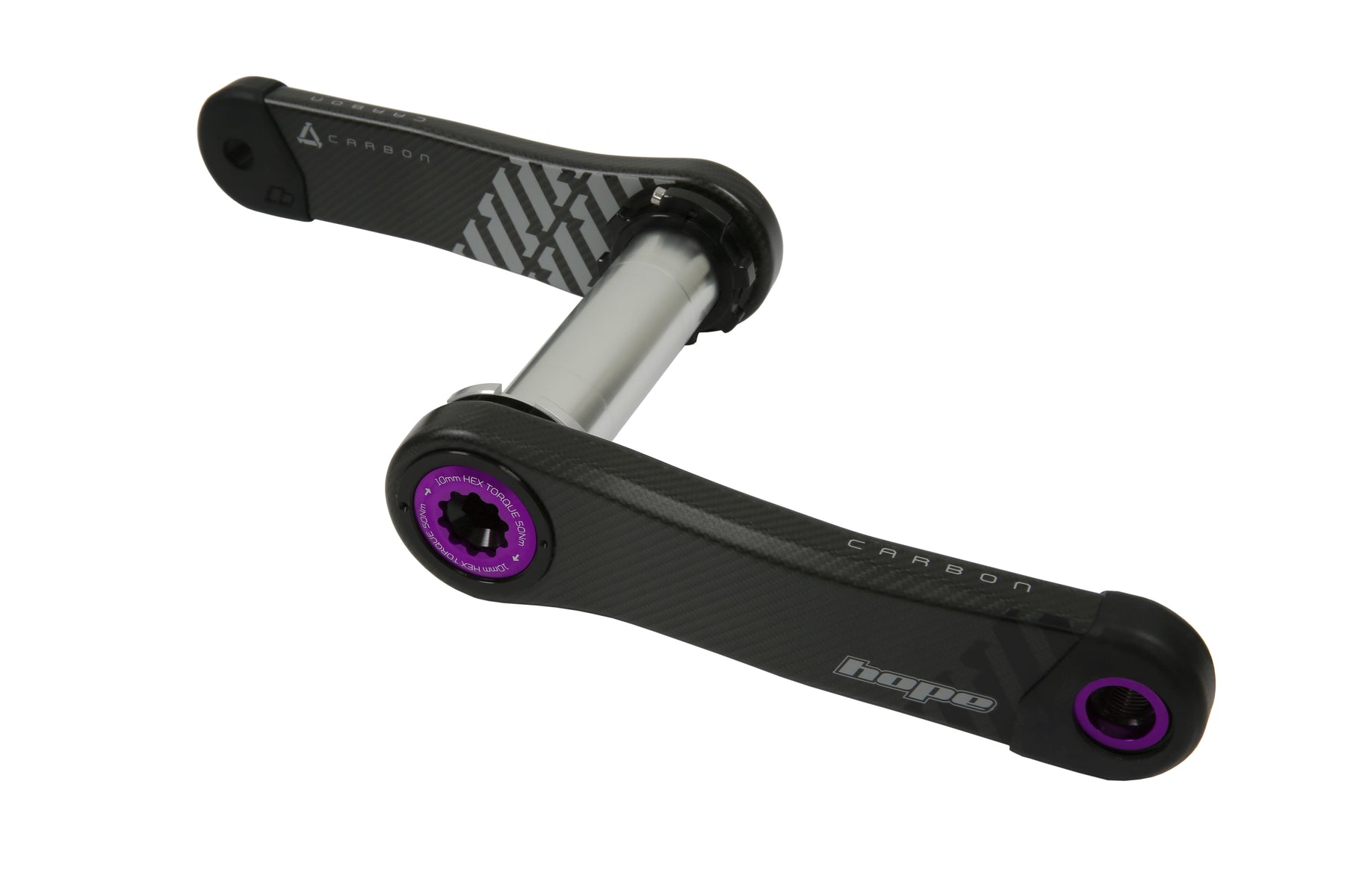 Hope Carbon Crankset Purple 170mm 73mm Wide