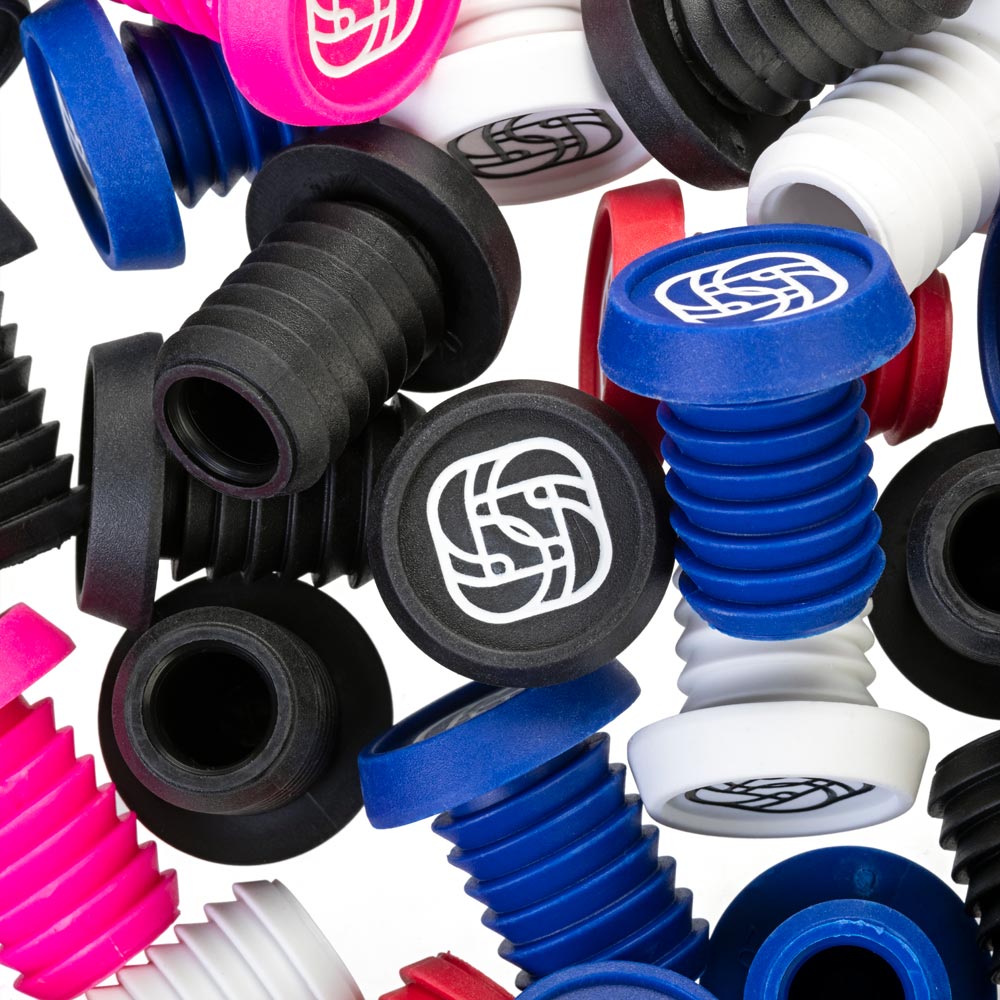 gusset bmx push in plugs packs of 20 Red