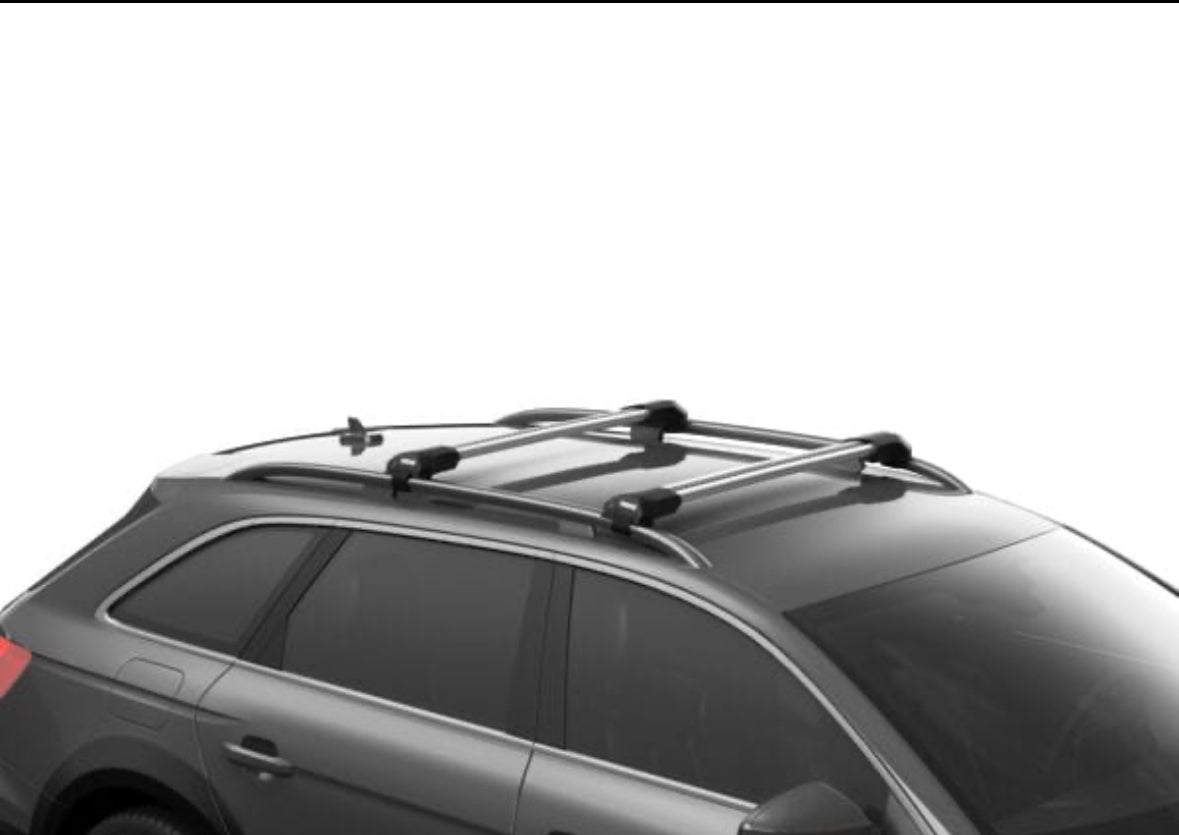 Thule 7204 Edge Raised Rail foot pack for cars with roof rails, pack of 4