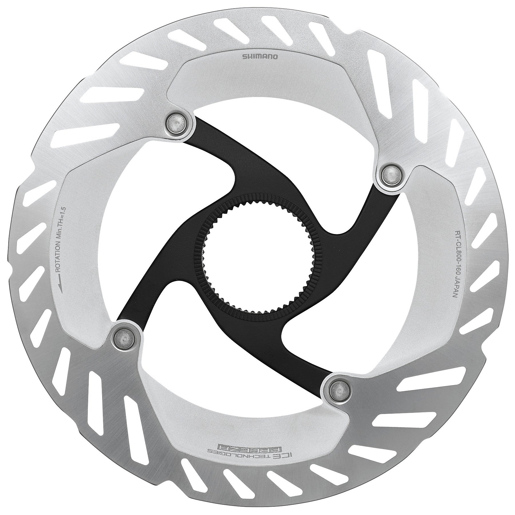 Shimano RT-CL800 Ice Tech FREEZA rotor with internal lockring