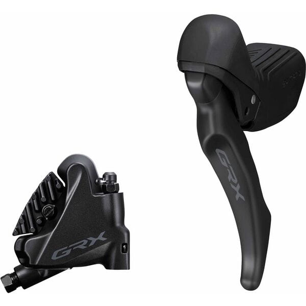 Shimano BL-RX610 GRX hydraulic disc brake lever bled with BR-RX410 calliper Black Left/Rear Brake