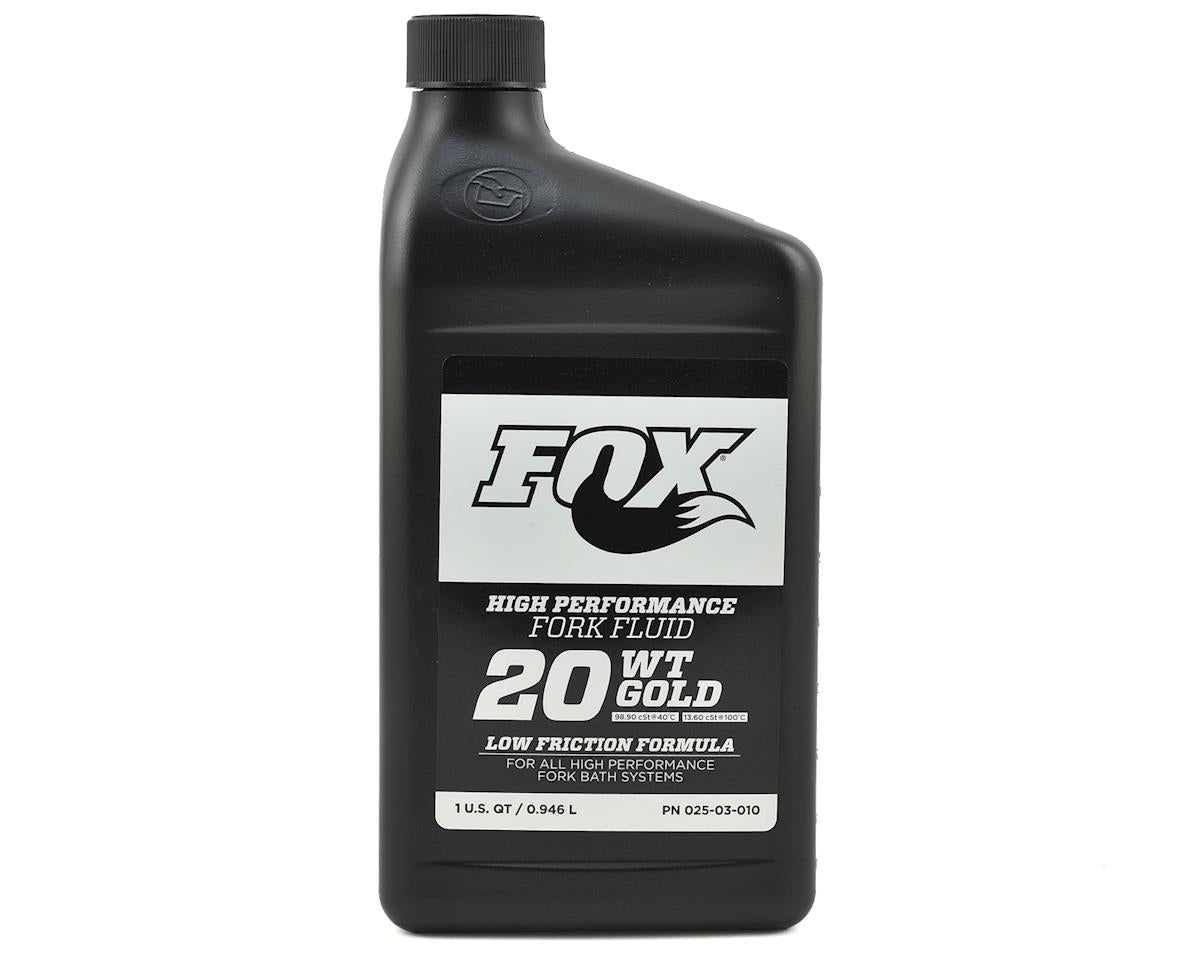 Fox 20 Weight Gold Bath Oil Fork Fluid 32oz.