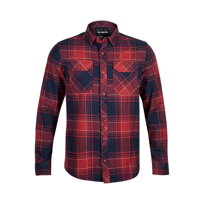 Fox Racing Traildust Flannel Shirt Scarlet Red XL