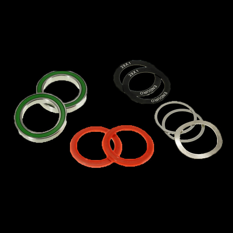 Enduro Bearings BB30 440C Stainless Steel Angular Contact DUB Bearing Kit