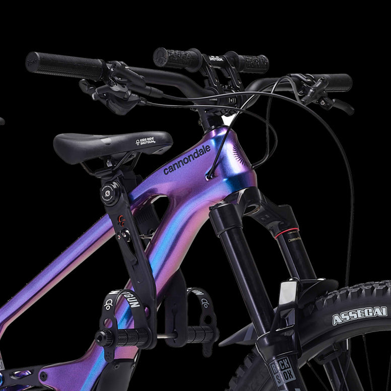 Kids Ride Shotgun Shotgun 2.0 Child Bike Seat + Handlebars Combo Black