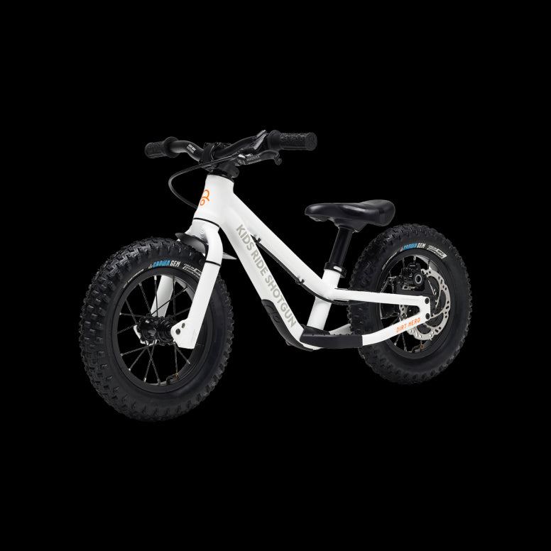 Kids Ride Shotgun Dirt Hero 12" With Brake White 12"