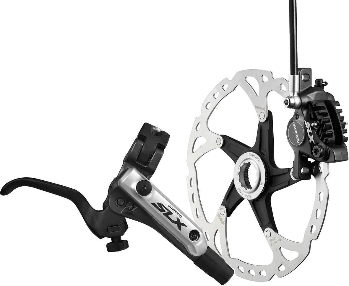 Shimano BR-M675 SLX bled I-spec-B compatible brake with post mount calliper, front Black Front