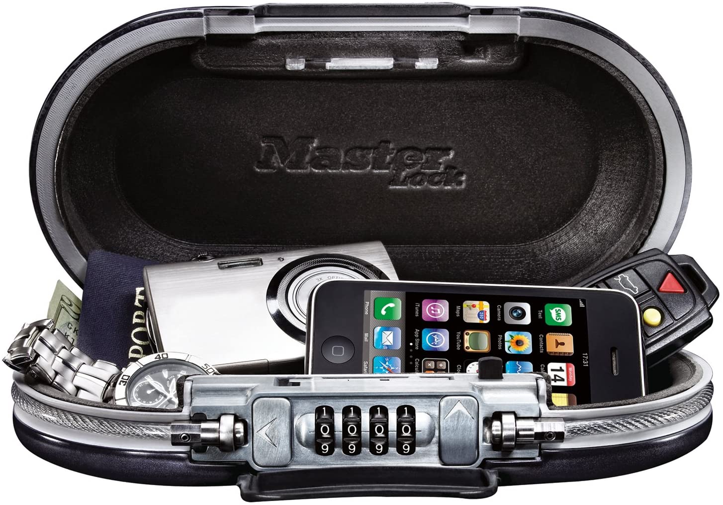 Masterlock SafeSpace portable safe, Gunmetal Grey