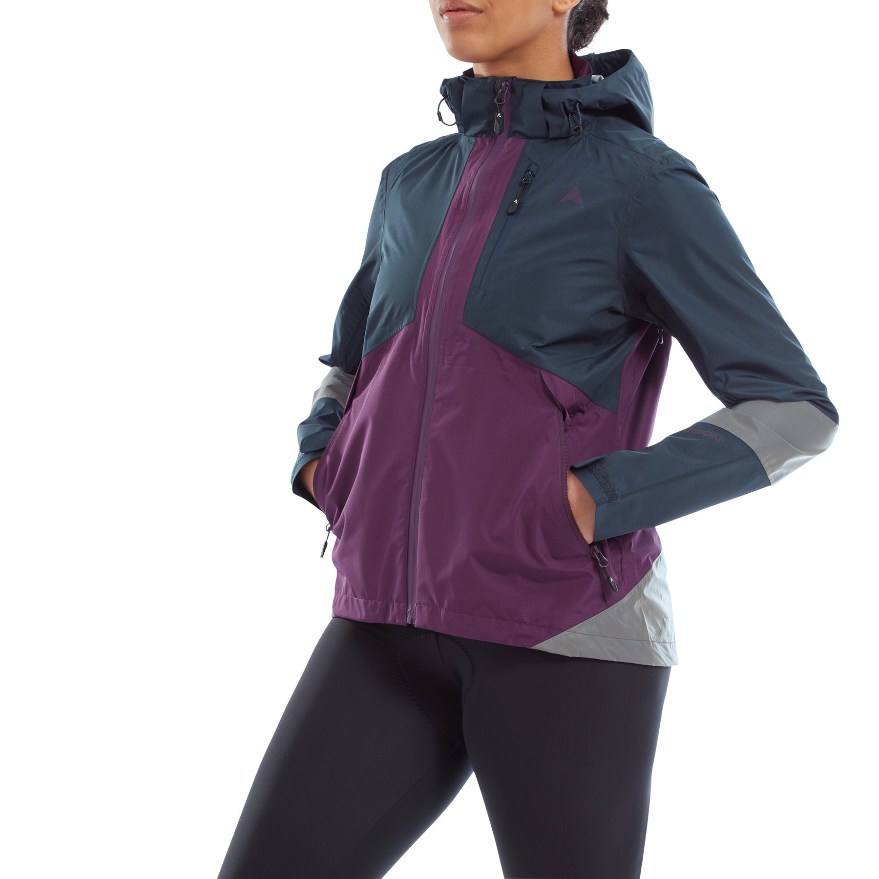 Altura Nightvision Typhoon Women's Waterproof Jacket Navy/Purple 8