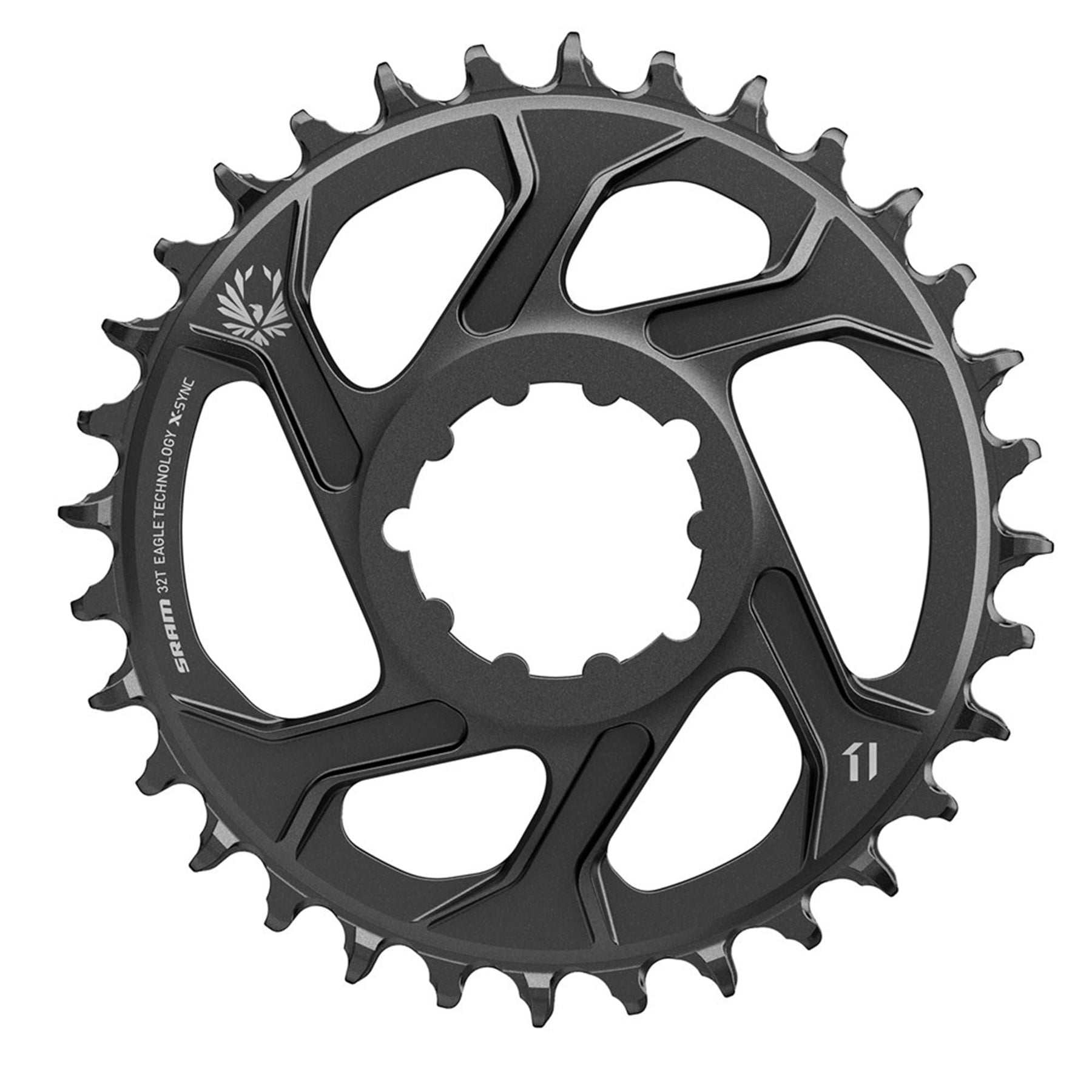 Sram Chain Ring X-sync 1x11 34t Direct Mount 0 Degree Offset: Black 11spd 34t