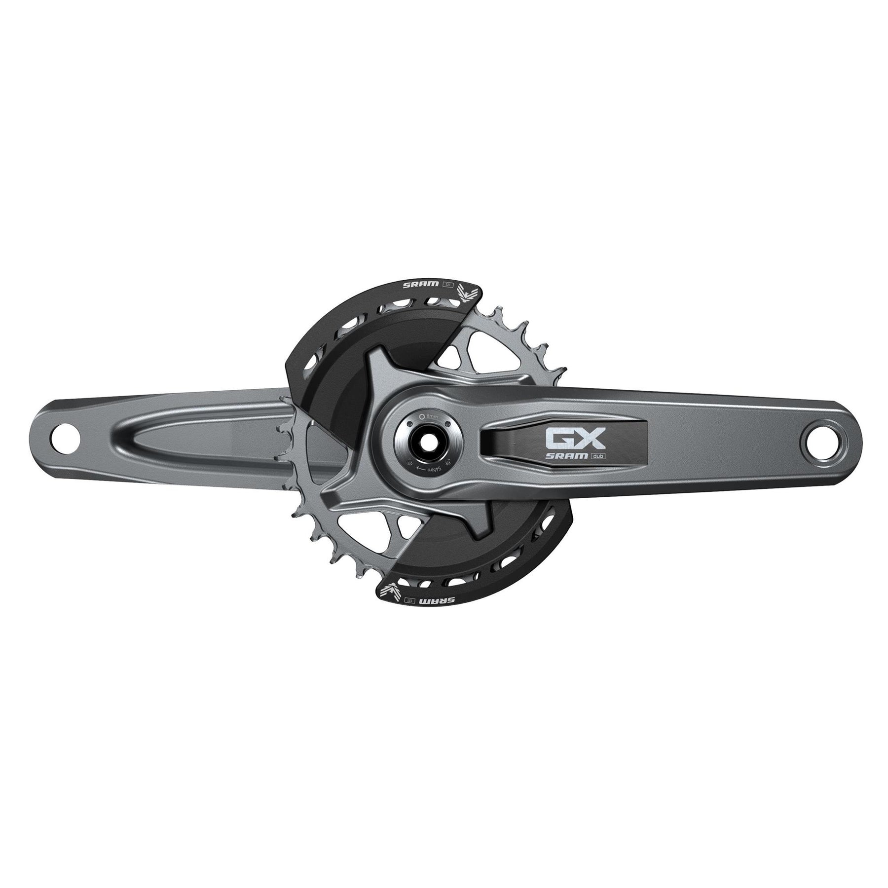 Sram GX Eagle Crankset Q174 55mm Chainline DUB Mtb Wide Dark Polar 2-Guards 32T T-Type Dark Polar 175mm