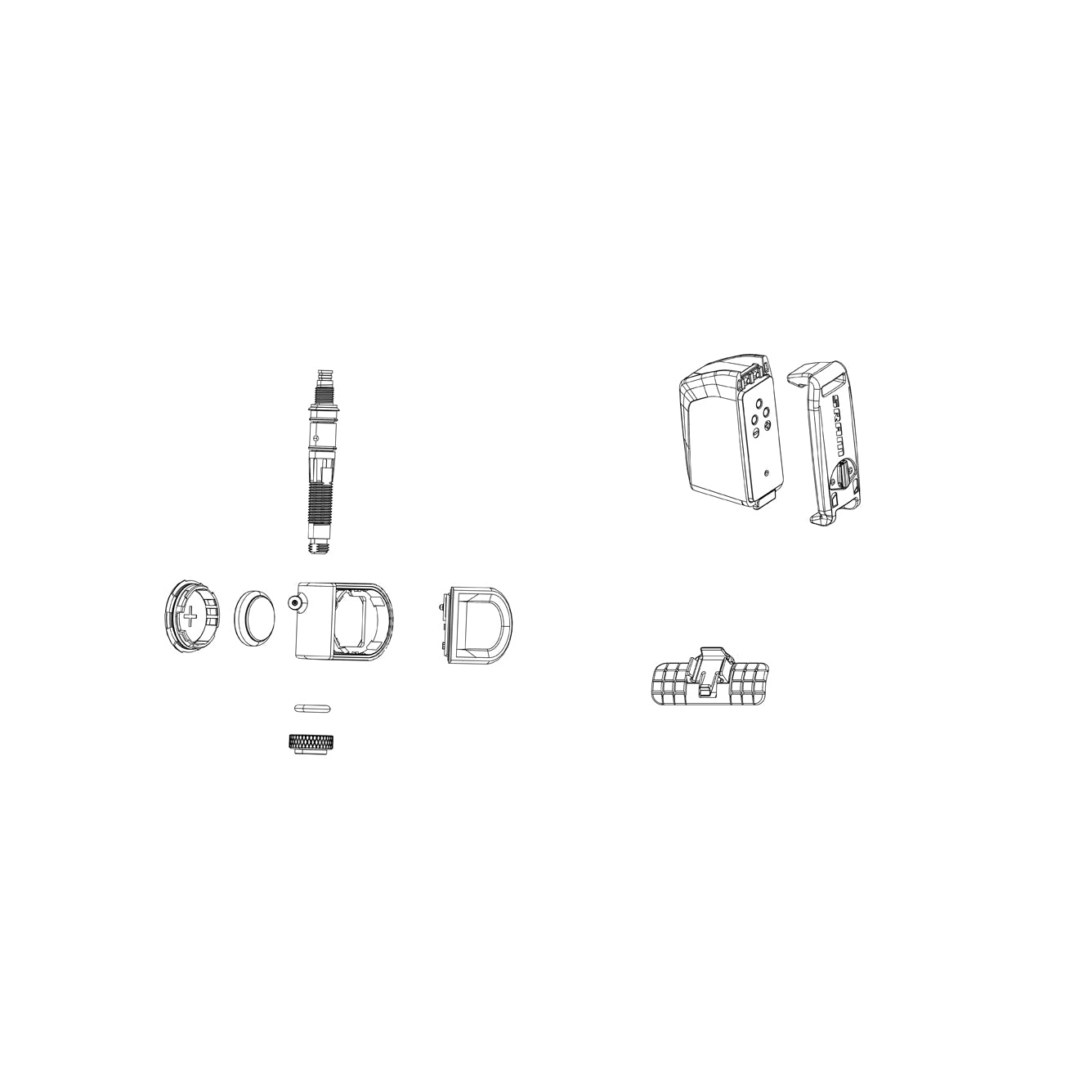 Quarq Spare - Tyrewiz For Moto Battery Hatch And Valve (Including Valve Wrench)