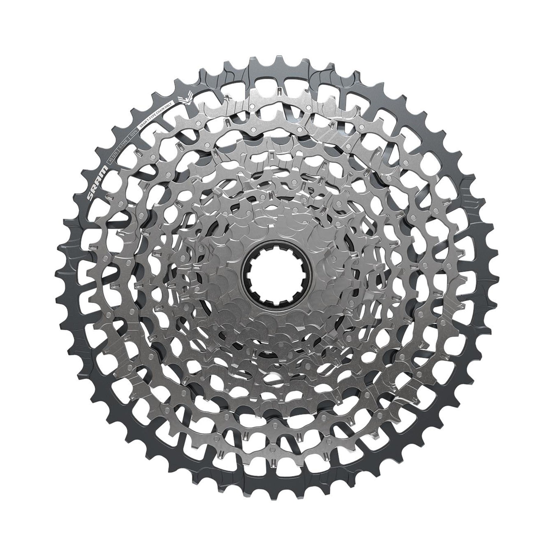 Sram XS-1275 T-Type Eagle Cassette 12 Speed Silver 10-52T