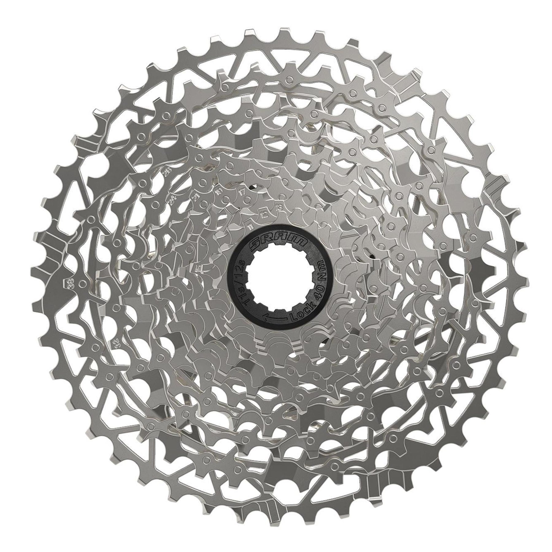 Sram PG-1231 XPLR 12 Speed 11-44 Cassette Silver 11-44T
