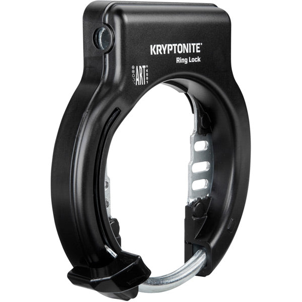 Kryptonite Ring Lock with plug in capability Non Retractable Sold Secure Silver