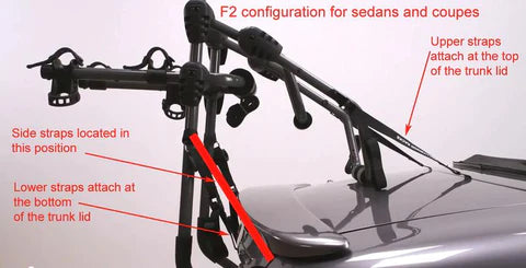 Hollywood F2 Over The Top Bike Rack - 3 Bike