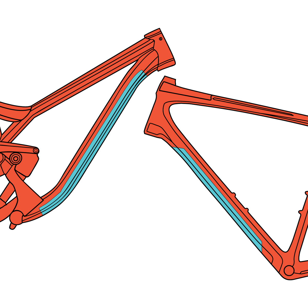 Ridewrap Essential Protection Down Tube Kit