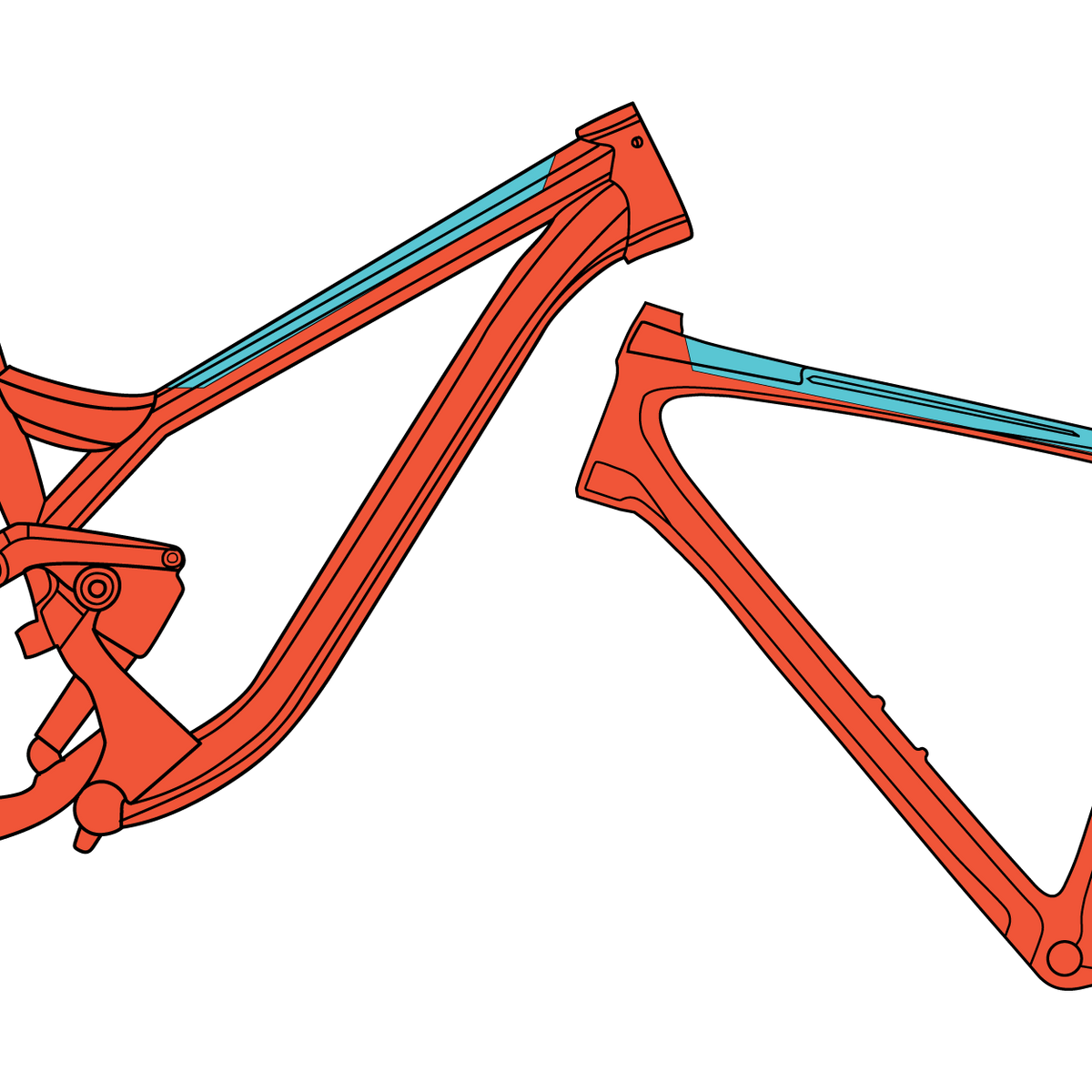 Ridewrap Essential Protection Top Tube Kit