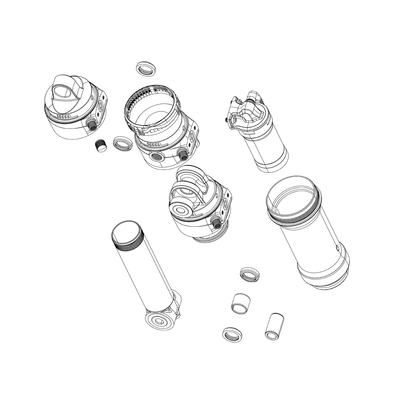 Rockshox Schrader Air Cap - (Includes Cap And O-Ring)