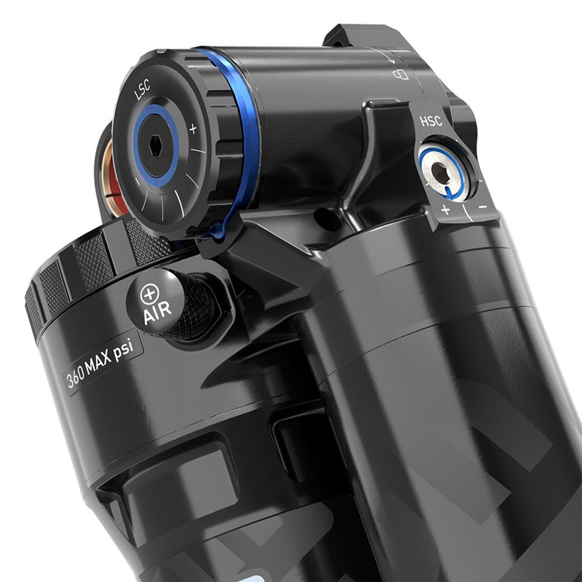 Rockshox Rear Shock Super Deluxe Ultimate Rc2T - Linear Air, 0 Neg/1 Pos Token, Linearreb/Lowcomp,320Lb Theshold, Standard Standard - C1